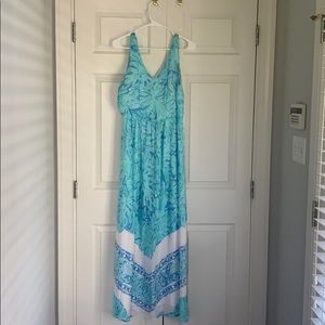 Vineyard Vines sleeveless dress blue\white
